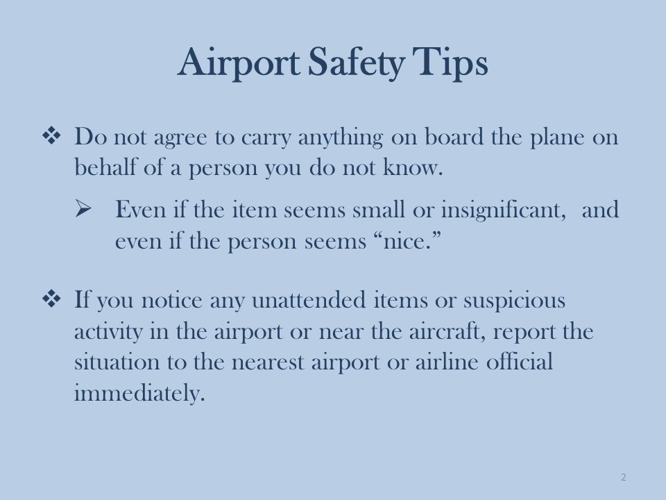 Safety Tip 2